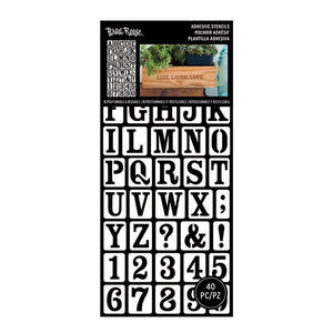 ADHESIVE STENCILS – SERIF