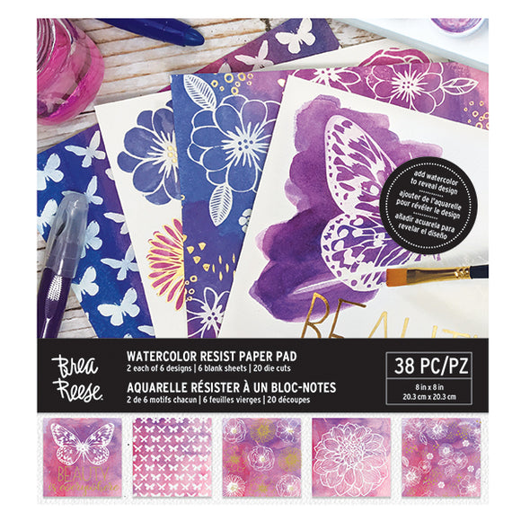 WATERCOLOR RESIST PAPER PAD – BUTTERFLIES