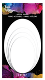 WHITE ACRYLIC SHAPES – 4PC